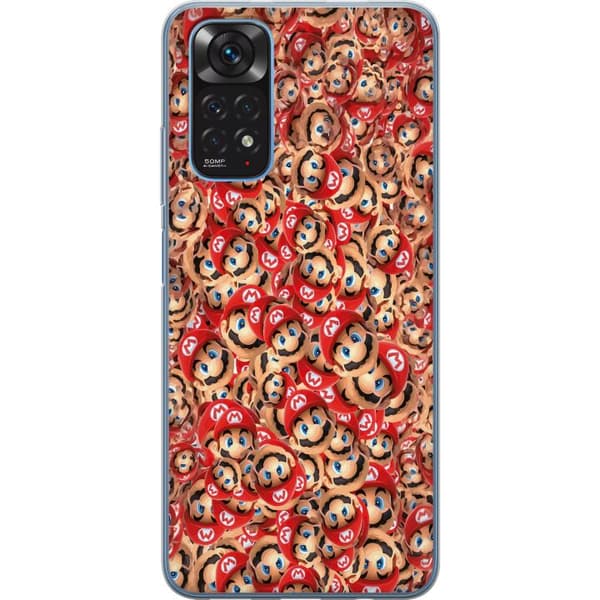 Kompatibelt Mobildeksel til Xiaomi Redmi Note 11S Super Mario mönster rød