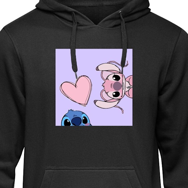 Hoodie til Voksen | Behagelig Hættetrøje stitch vs stich sort S