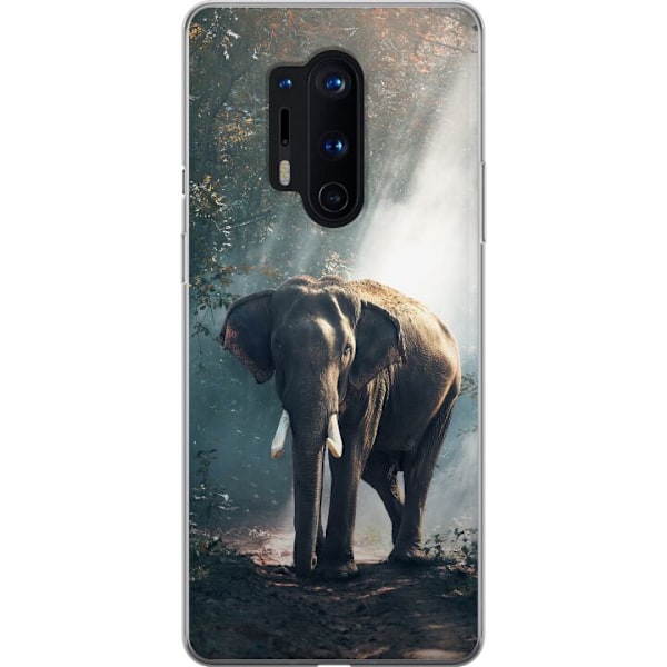 OnePlus 8 Pro Läpinäkyvä kuori Norsu