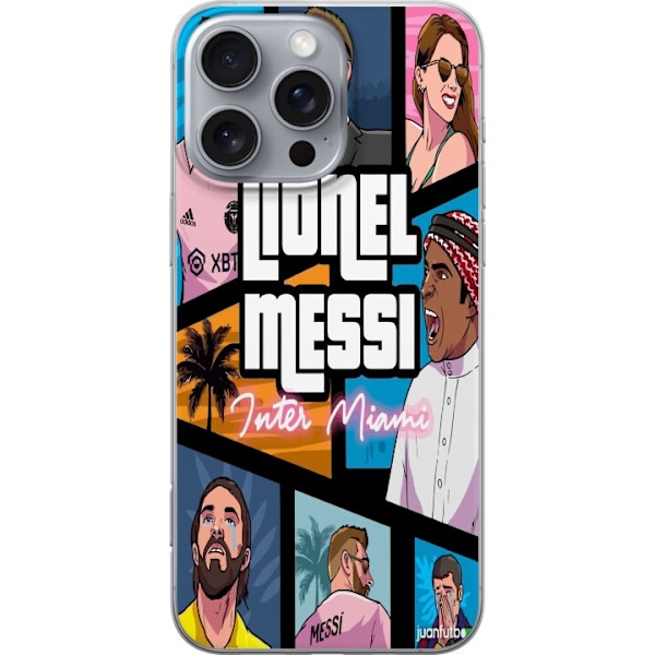 Apple iPhone 16 Pro Max Gennemsigtig cover GTA Lionel Messi