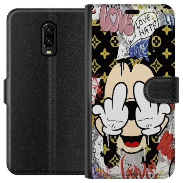 OnePlus 6T Tegnebogsetui Mickey Mouse LV