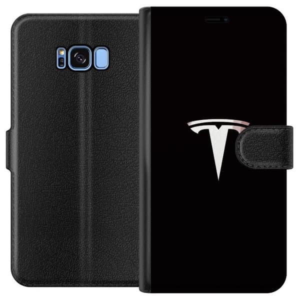Kompatibelt Plånboksfodral till Samsung Galaxy S8 Tesla
