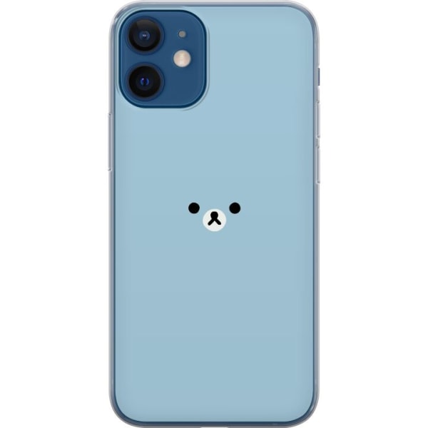 Apple iPhone 12 mini Gennemsigtig cover Blå bamse