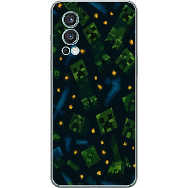 OnePlus Nord 2 5G Gennemsigtig cover Minecraft Dungeons Mob
