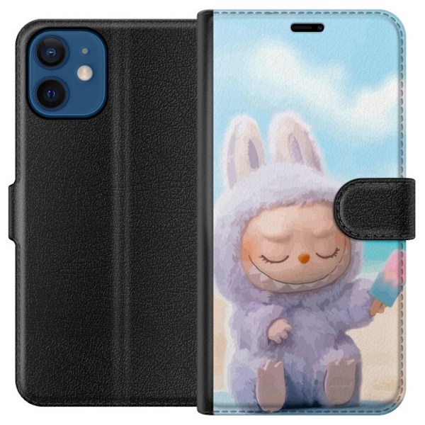Apple iPhone 12  Lompakkokotelo Labubu Vaaleanpunainen Tunnelm