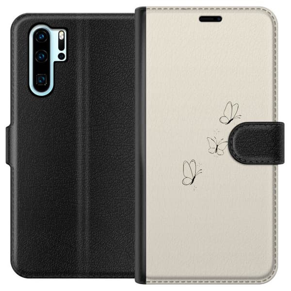 Kompatibel Tegnebogsetui til Huawei P30 Pro Fluer