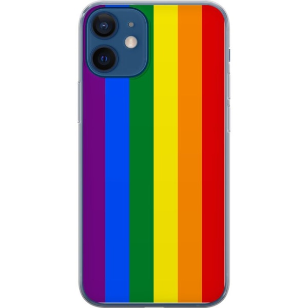 Apple iPhone 12  Gjennomsiktig deksel Pride Flagga