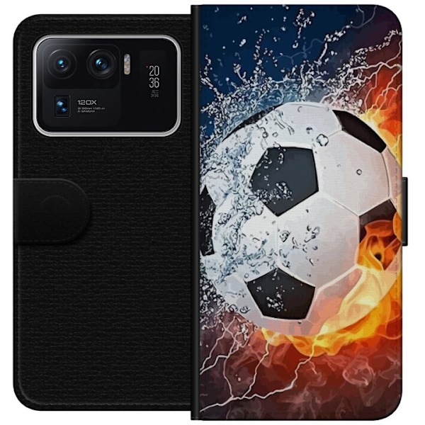 Xiaomi Mi 11 Ultra Plånboksfodral Fotboll Eld