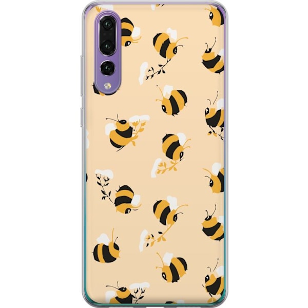 Huawei P20 Pro Gjennomsiktig deksel Binkle Bee Mønster