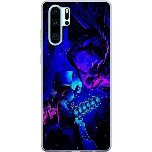 Huawei P30 Pro Gennemsigtig cover Minecraft