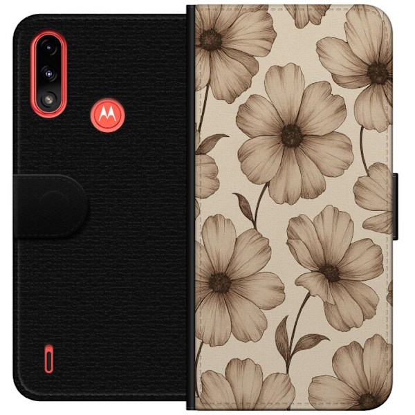 Motorola Moto E7 Power Tegnebogsetui Pastel Rush