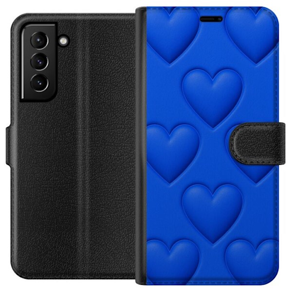 Samsung Galaxy S21+ 5G Plånboksfodral Blue Hearts