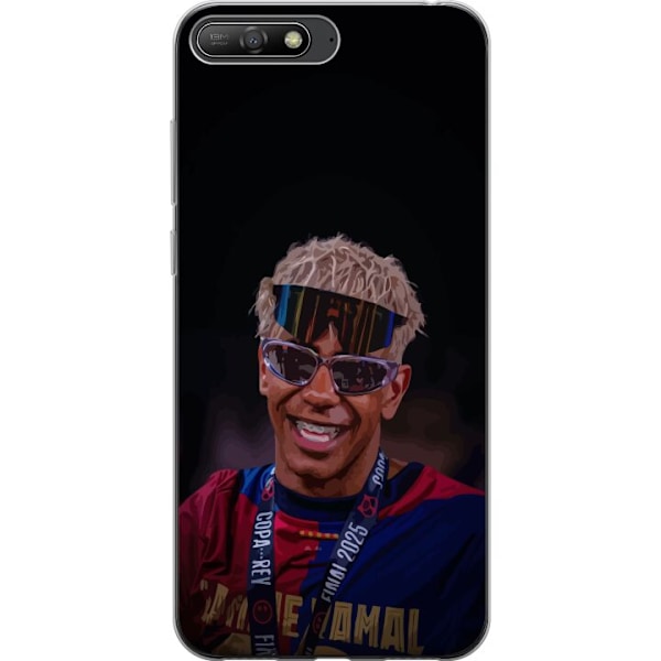 Huawei Y6 (2018) Genomskinligt Skal Lamine Yamal mobilskal i stilren sportdesign