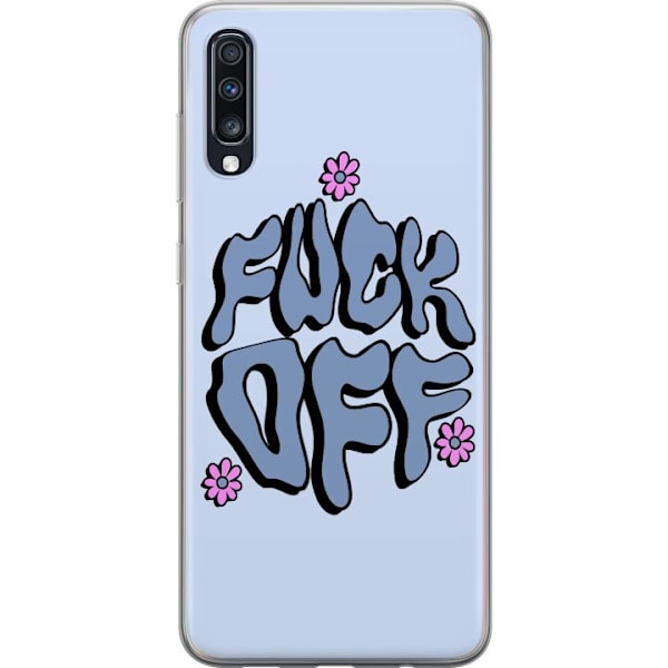 Samsung Galaxy A70 Gennemsigtig cover Fuck Off