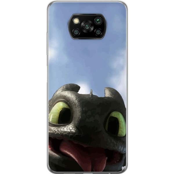 Xiaomi Poco X3 NFC Genomskinligt Skal How to Train Your Dragon (Draktränaren)