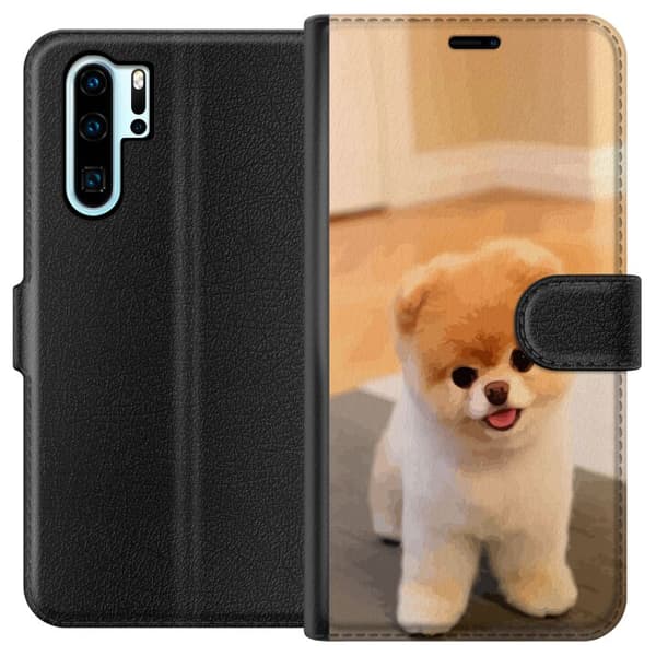 Kompatibel Tegnebogsetui til Huawei P30 Pro Sød Hvalp