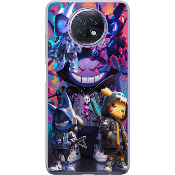 Xiaomi Redmi Note 9T Genomskinligt Skal Pokemon