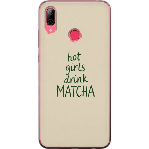 Kompatibelt Mobildeksel til Huawei Y7 (2019) Matcha-jenter beige
