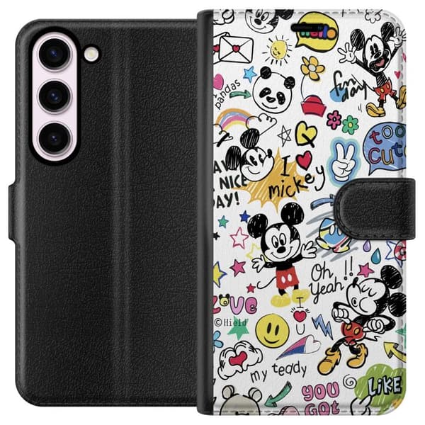 Kompatibel Tegnebogsetui til Samsung Galaxy S23 Mickey Mouse