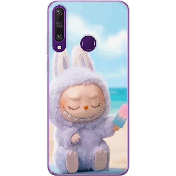 Huawei Y6p Läpinäkyvä kuori Labubu Vaaleanpunainen Tunnelma