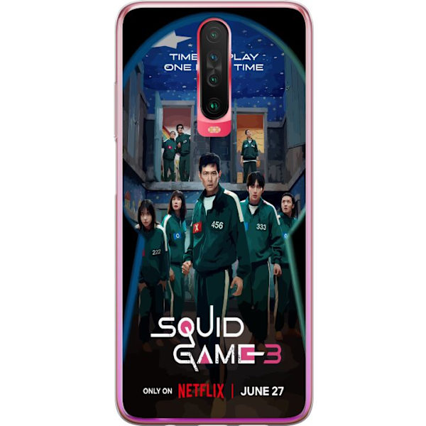Xiaomi Redmi K30 Genomskinligt Skal Squid Game Säsong 3 Seriefigurer Populärt TV Serie Motiv Ikoner Spänning Drama Asiatisk Design Trend