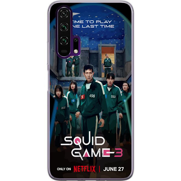 Honor 20 Pro  Läpinäkyvä kuori Squid Game Kausi 3 TV-sarjan hahmot Suositut TV-sarja Motiivit Ikoni Jännitys Draama Aasialainen suunnittelu Trendi