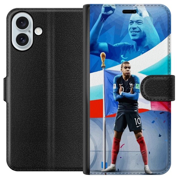 Apple iPhone 16 Plus Tegnebogsetui Kylian Mbappé