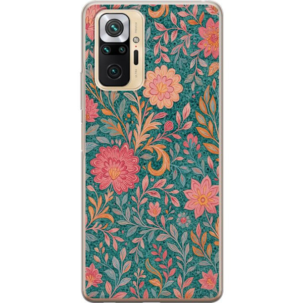 Xiaomi Redmi Note 10 Pro Genomskinligt Skal Floral Dream