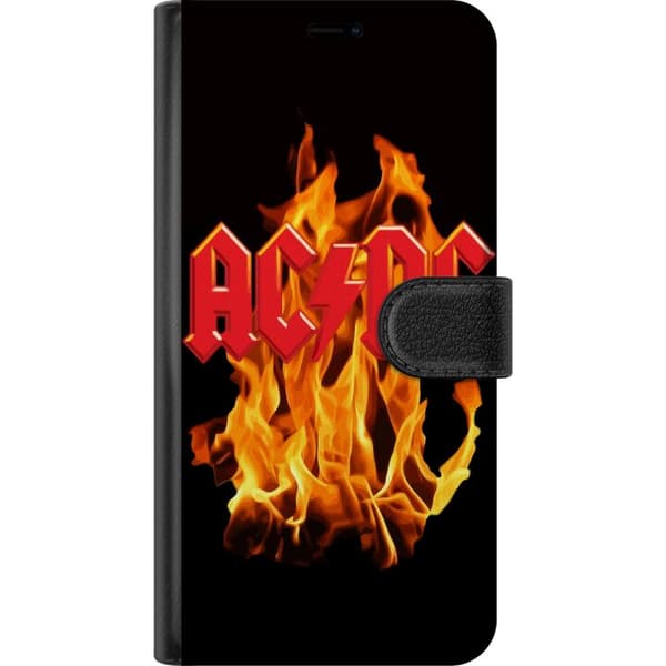 Kompatibelt Lommeboketui til Apple iPhone 13 mini AC DC Ild Rockeband Musikk