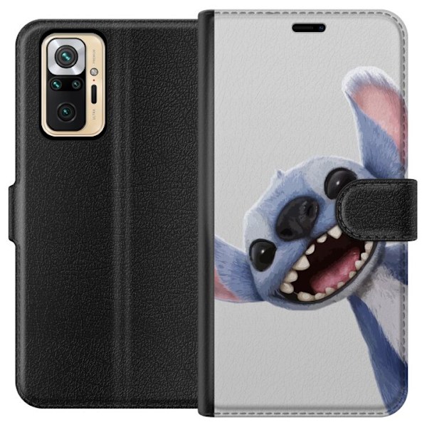 Xiaomi Redmi Note 10 Pro Lommeboketui Stitch i Fart - Kawaii Design for Fans & Barn