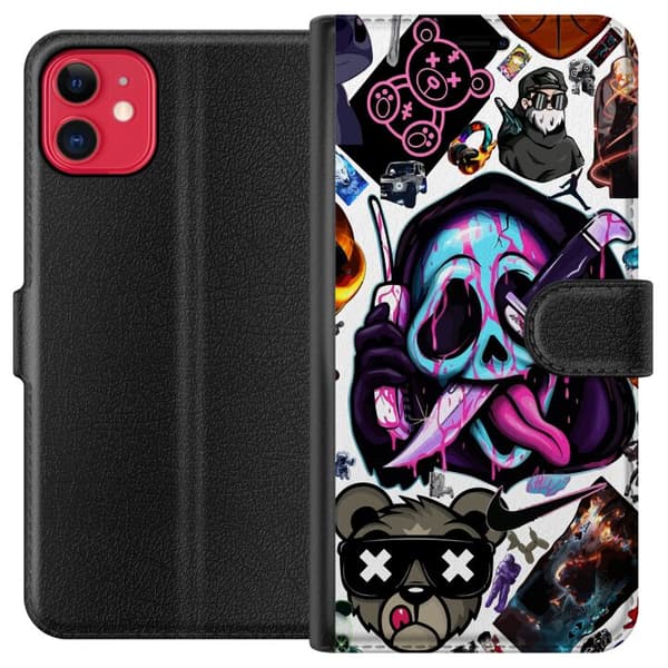 Yhteensopiva Lompakkokotelo Apple iPhone 11 Stickers