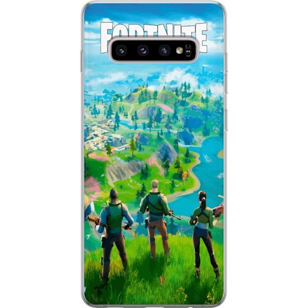 Samsung Galaxy S10+ Gennemsigtig cover Fortnite