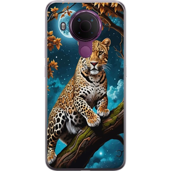 Nokia 5.4 Gennemsigtig cover Leopard