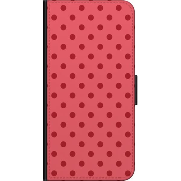 Kompatibelt Lommeboketui til Xiaomi Redmi Note 8 Pro  Rosa prikker rosa