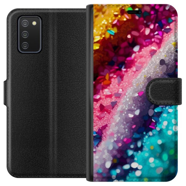 Samsung Galaxy A02s Plånboksfodral Glitter