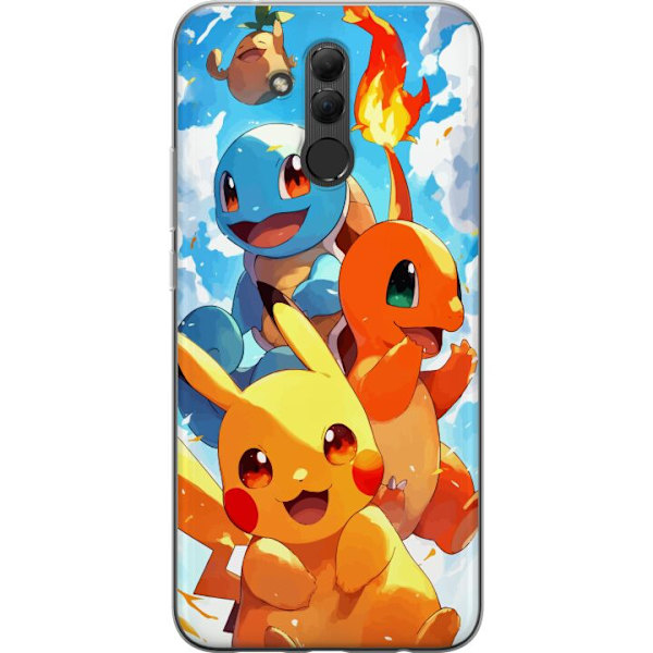 Huawei Mate 20 lite Läpinäkyvä kuori Pocket Creatures - inn