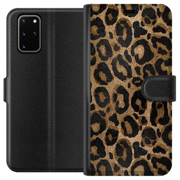 Yhteensopiva Lompakkokotelo Samsung Galaxy S20+ Leopard Luxe