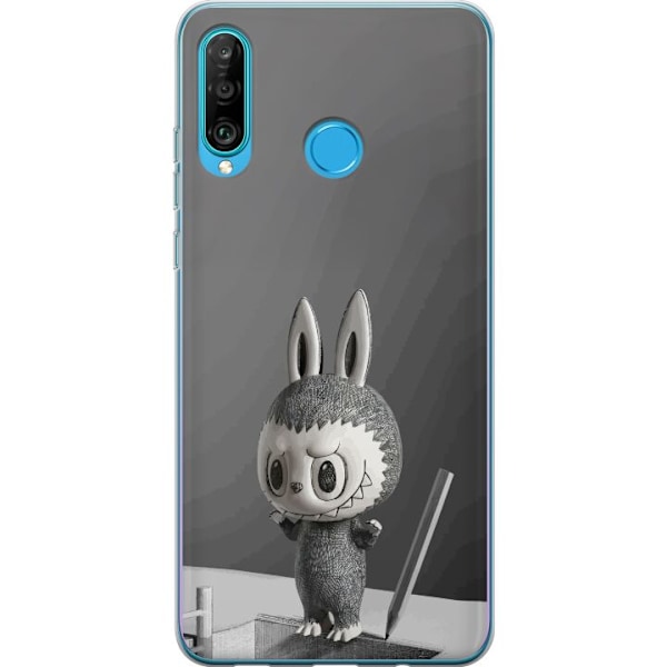 Huawei P30 lite Läpinäkyvä kuori Pop Mart MEGA LABUBU LABUBU Sketch 1000%