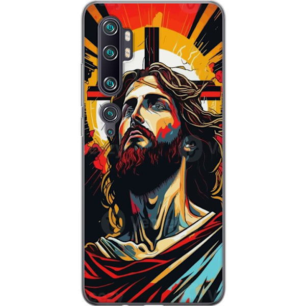 Xiaomi Mi Note 10 Pro Läpinäkyvä kuori Jeesus ja Kortti - uskonnollinen motiivi syvällä symboliikalla