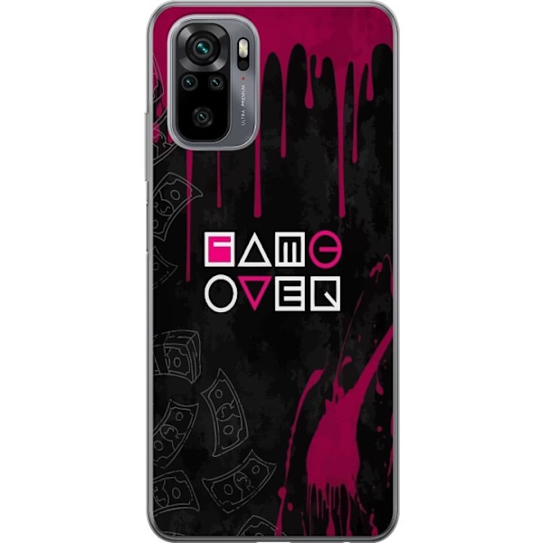 Xiaomi Redmi Note 10S Genomskinligt Skal Squid Game 2 - Game O