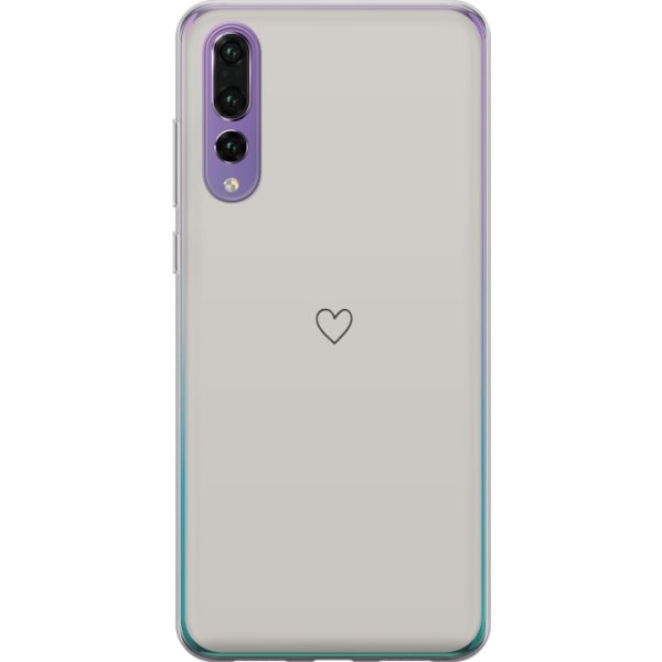 Huawei P20 Pro Genomskinligt Skal Hjärta