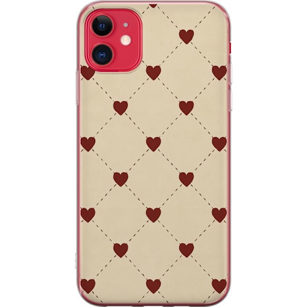 Apple iPhone 11 Läpinäkyvä kuori Sydänverkko