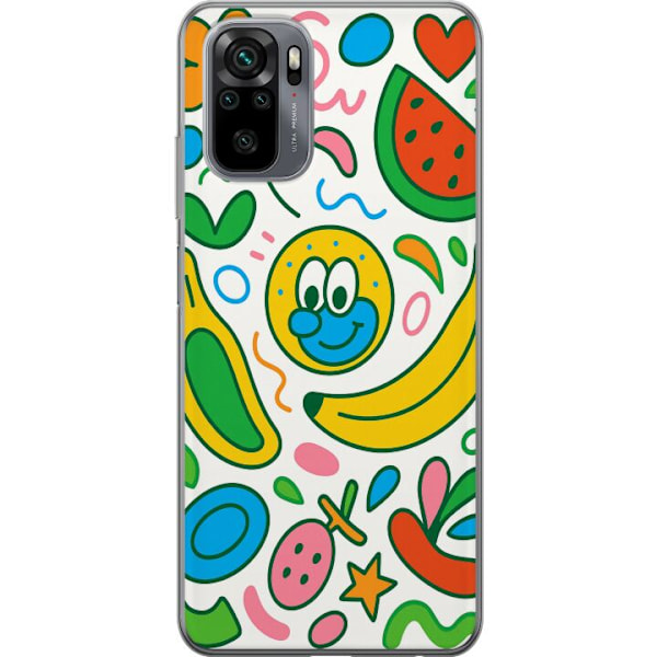 Xiaomi Redmi Note 10S Läpinäkyvä kuori Perhosverho