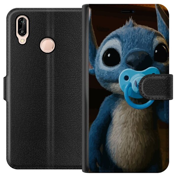 Huawei P20 lite Lompakkokotelo Stitch & Napp - vauvateema söp
