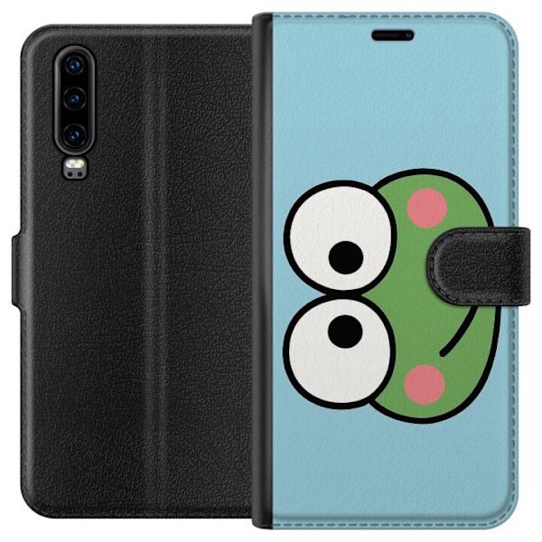 Huawei P30 Tegnebogsetui Keroppi Smile
