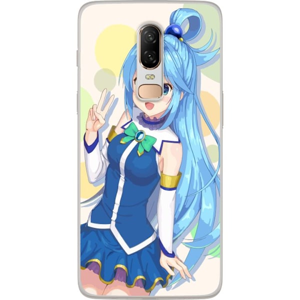 OnePlus 6 Läpinäkyvä kuori Anime