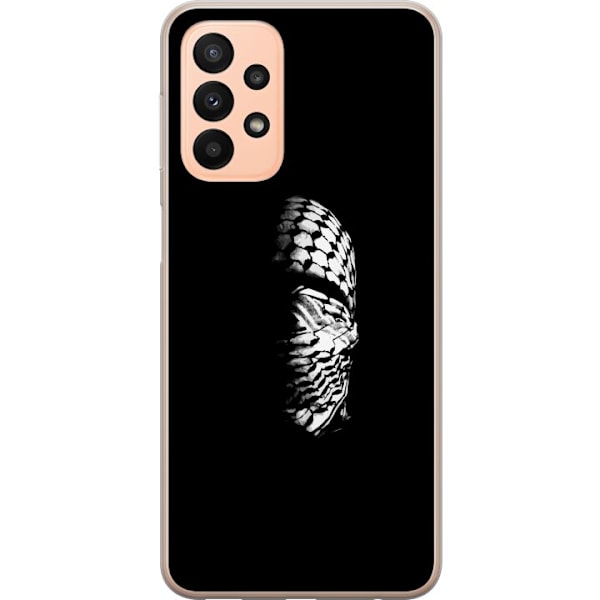 Samsung Galaxy A23 5G Läpinäkyvä kuori Keffiyeh-kuviointi -