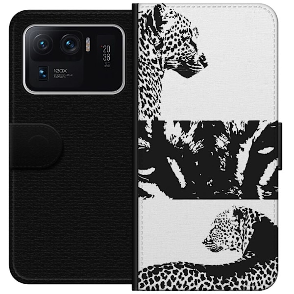 Xiaomi Mi 11 Ultra Lompakkokotelo Leopard Faces