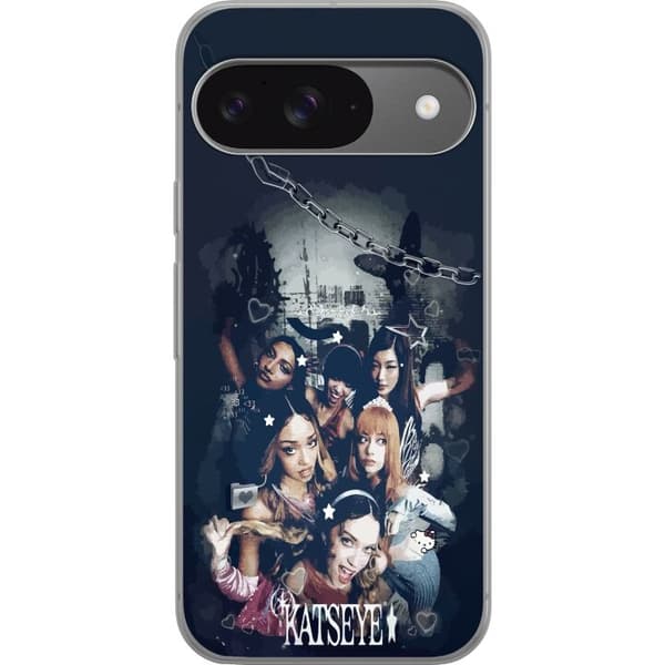 Yhteensopiva Puhelinkuori Google Pixel 9 KATSEYE musta
