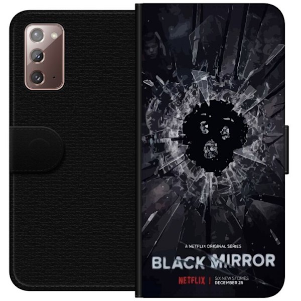 Samsung Galaxy Note20 Lompakkokotelo Black Mirror Sci-Fi Netfl